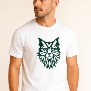 Cat Round Neck T-shirt