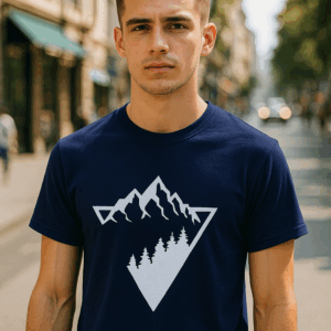 Mountain Round Neck T-shirt